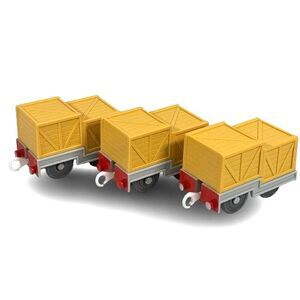 3 Thomas & Friends TrackMaster Train CARGO BOX Crate Cars TOMY Jet Engine 2005